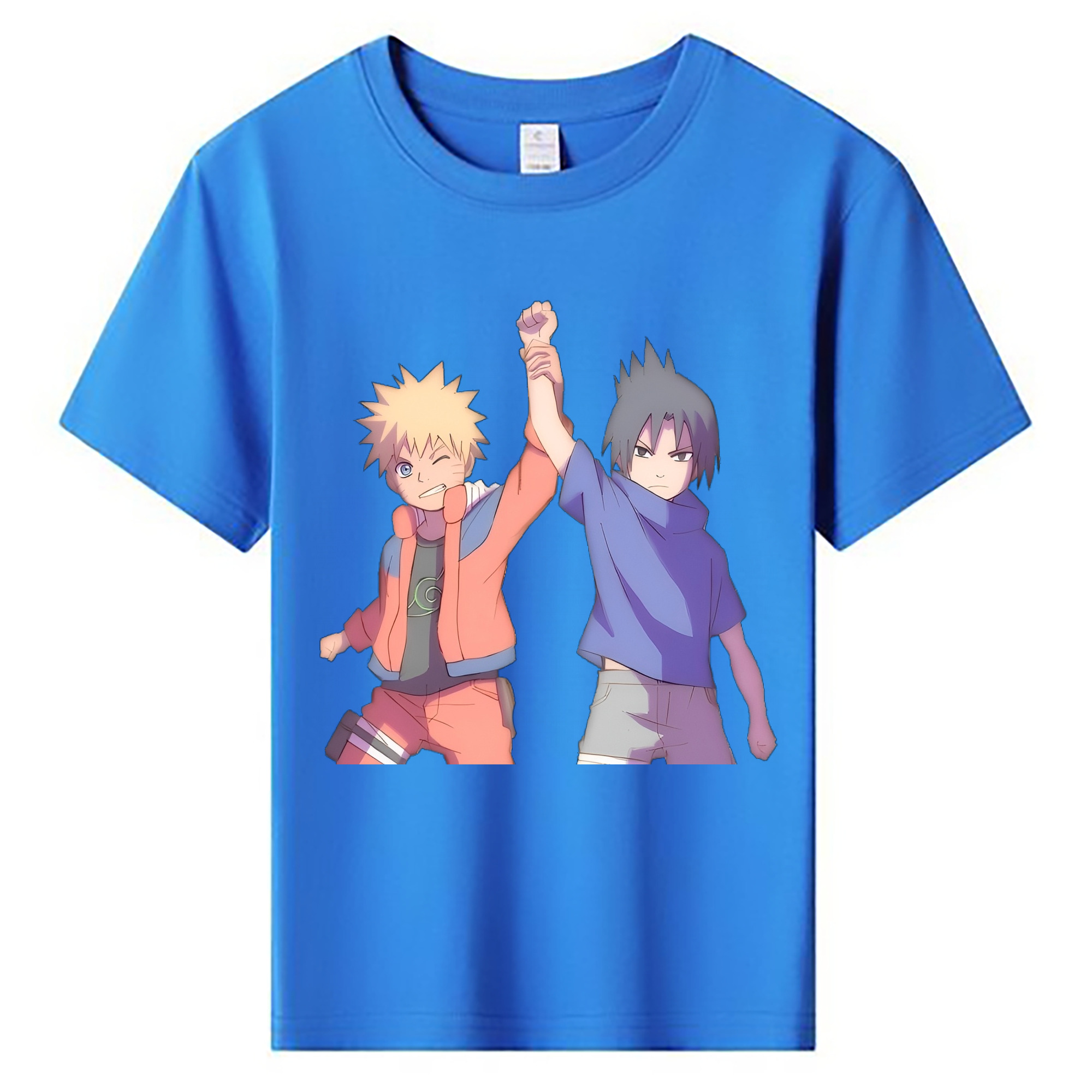 （画像用） NARUTO -ナルト- うちは サスケ Uchiha Sasuke 綿100％キッズTシャツ（フロントプリント）
